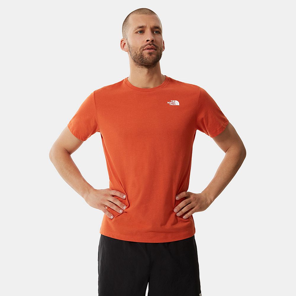 The North Face T-Shirts Mens Australia - The North Face Foundation Orange Hiking (BIC-962873)